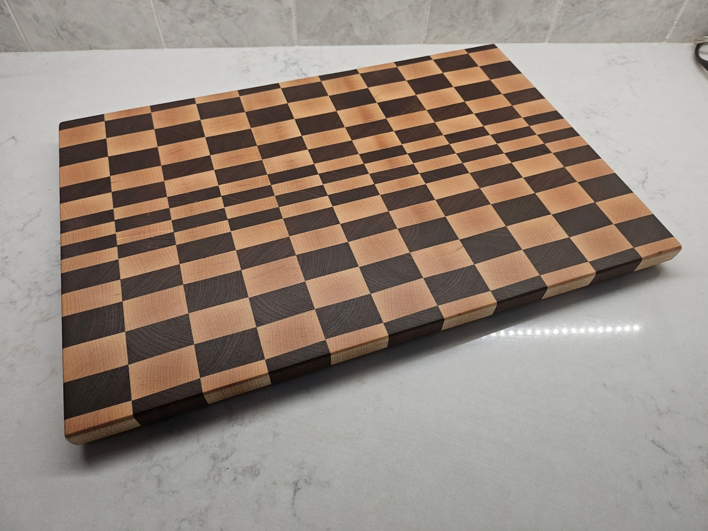 Maple and Walnut Checkered Board