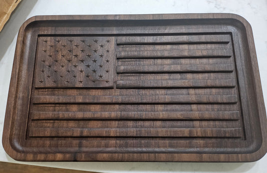 US Flag Catch-all Tray