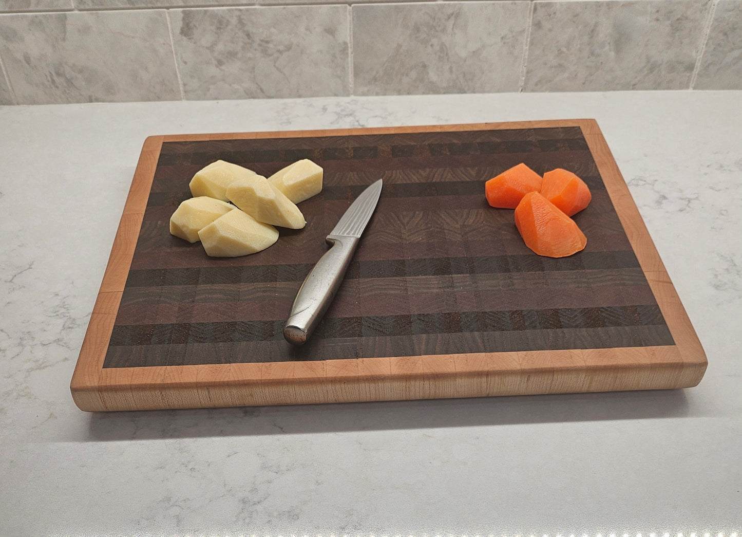 Engrain Walnut with Maple Border Cutting Board