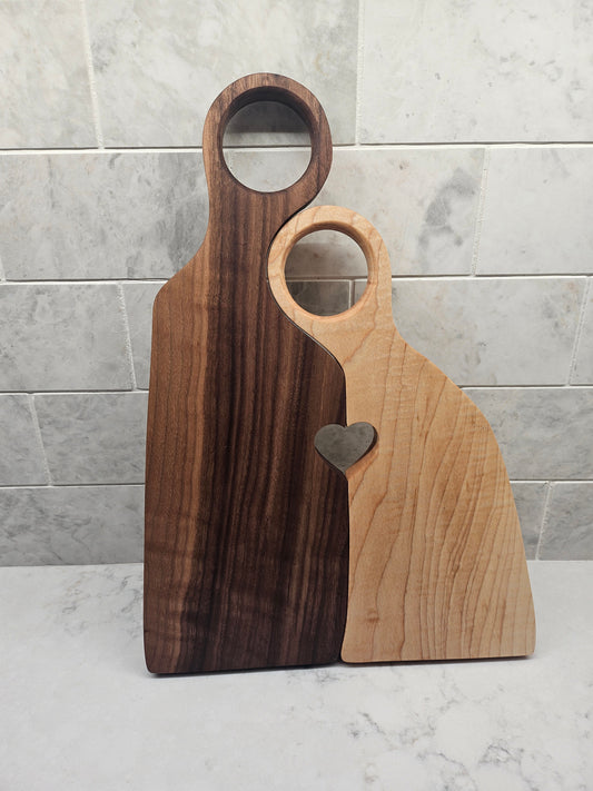 Nesting Hearts Charcuterie Board Set