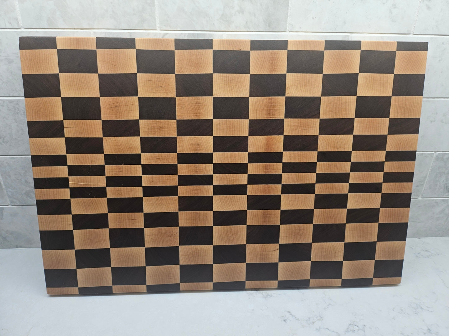 Maple and Walnut Checkered Board