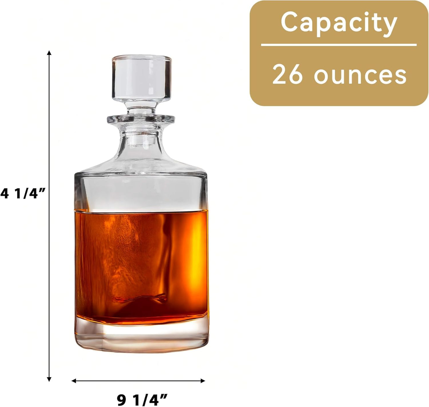 Glass Decanter and Whiskey Glasses